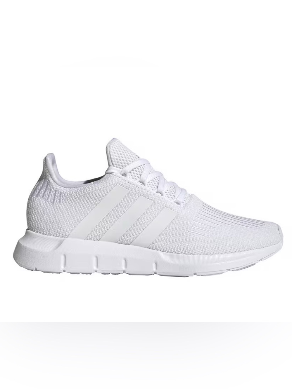 New adidas Swift Run White/Copper Metallic Low Top Lace Up Knit Sneakers EG9492